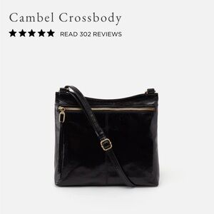 Elegant Black Leather Crossbody Bag